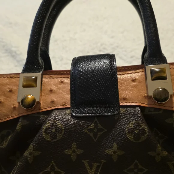 Elegant Black and Brown Satchel - Picture 7 of 9